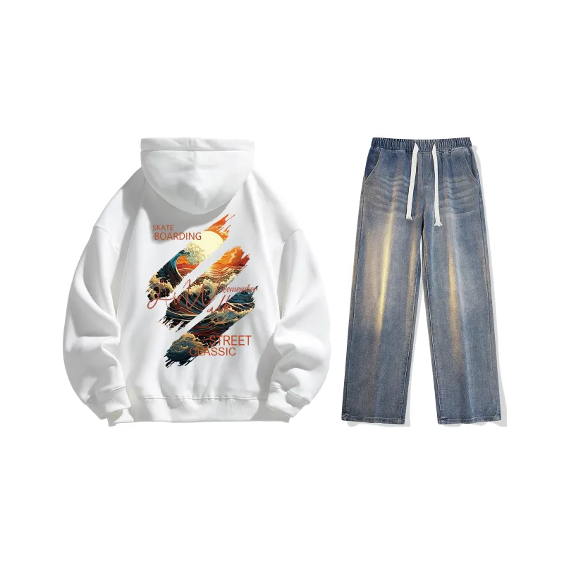 Airwalk Sweatshirt Set Unisex Black-30