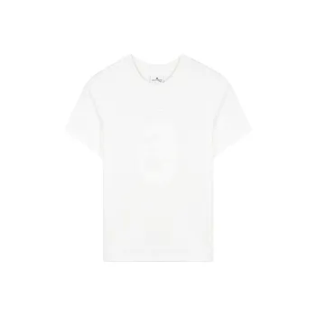 COURREGES Logo patch Cotton T shirt