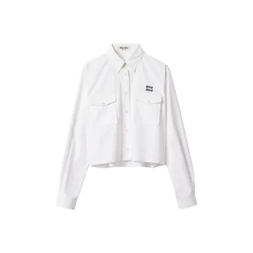 miu Sunglasses miu Sunglasses FW23 Shirt Women's White