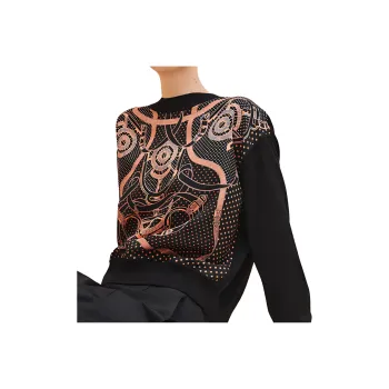 HERMES FW24 Sweatshirt Women's Black