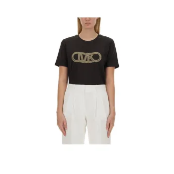 MICHAEL MICHAEL KORS Logo Embellished Crewneck T Shirt
