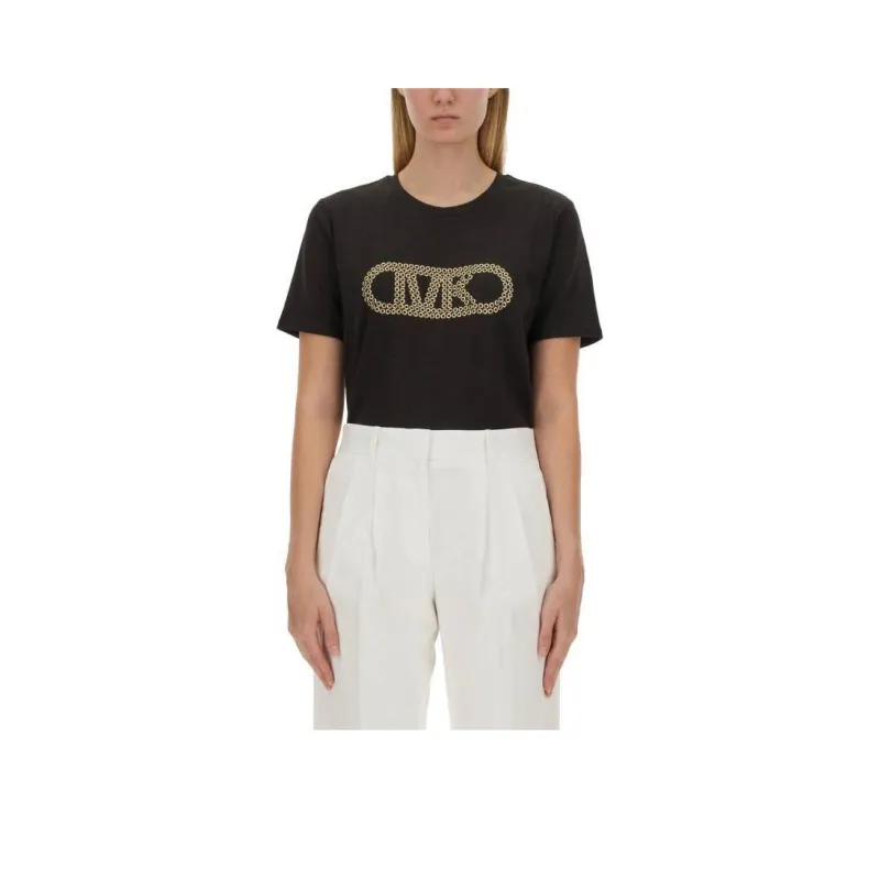 MICHAEL MICHAEL KORS Logo Embellished Crewneck T Shirt-0