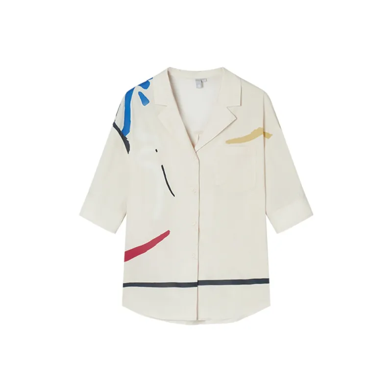 DIALOGUE To White X Kaye Levine Co-branded Series Shirts Women's-3