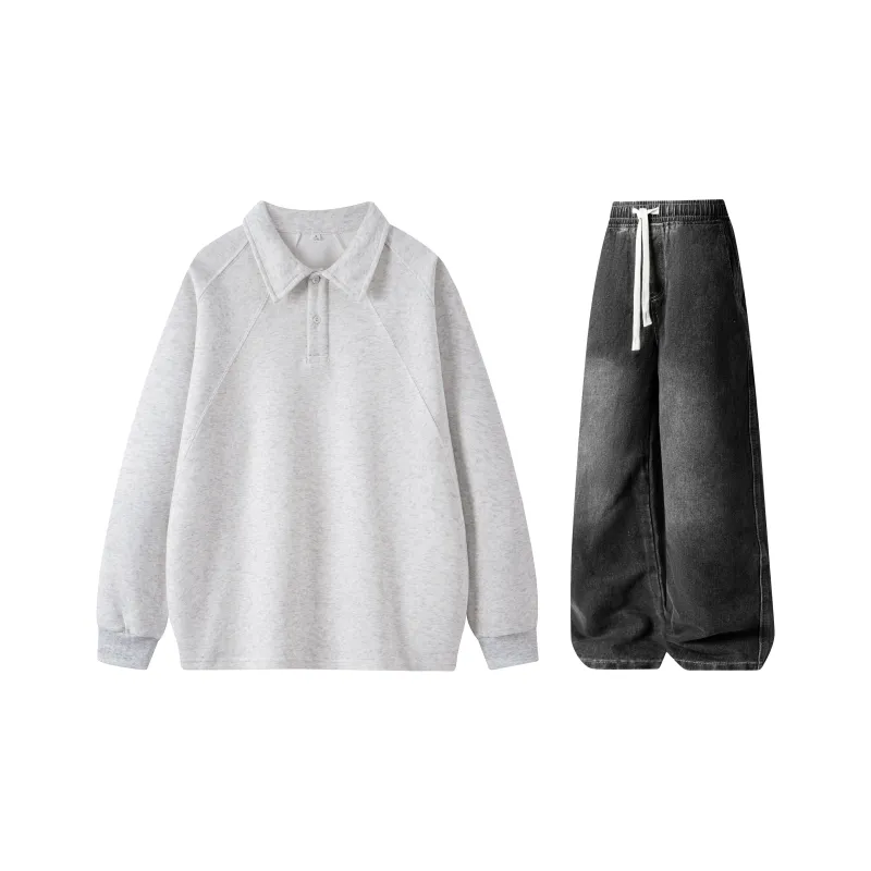 A.X.S.K Sweatshirt Sets Unisex-4