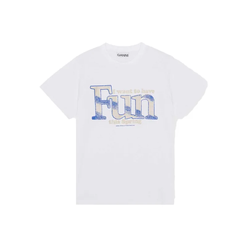 GANNI T Shirts Women's Bright White-0