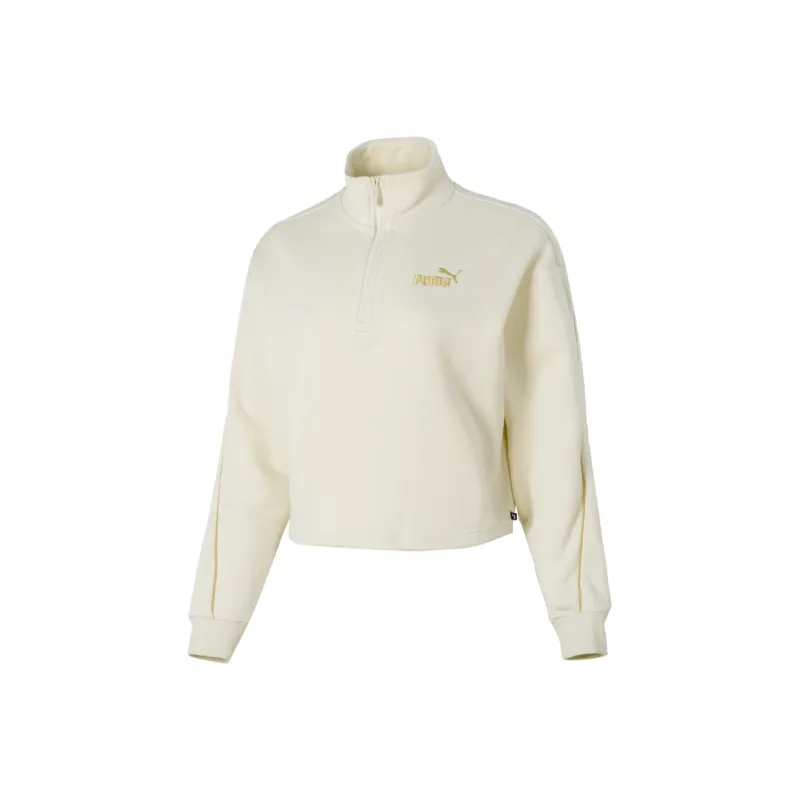 PUMA Sweatshirts Women's Ecru-0