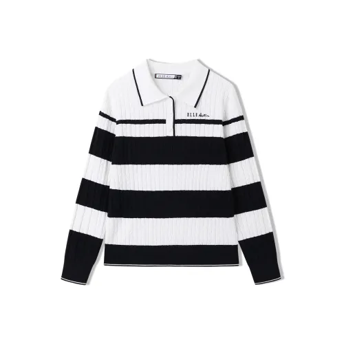 Elle Active Knitwear Women's Navy Blue/White