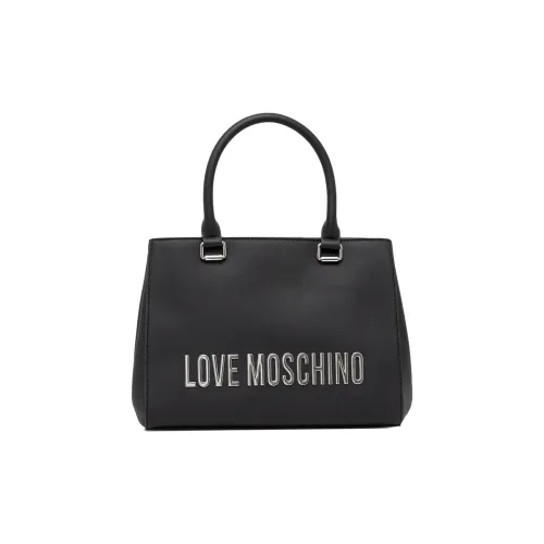 LOVE MOSCHINO Polyurethane Tote Bag, Shopping Bag, Shoulder Bag, Handbag Women's Black