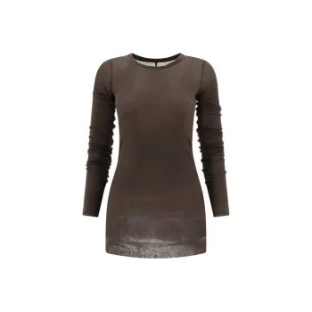 RICK OWENS Long Sleeved Sheer T-Shirt