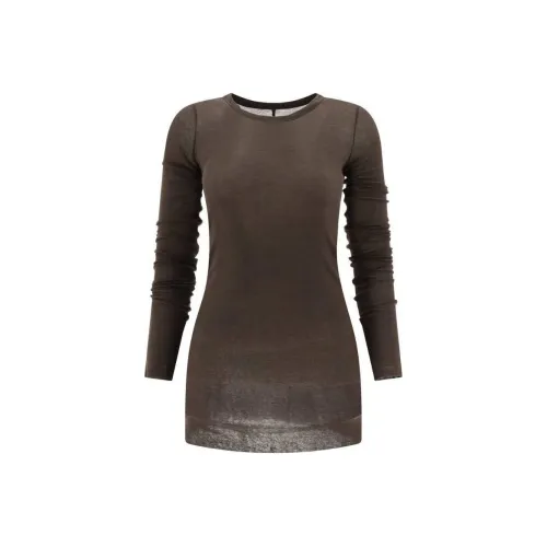 RICK OWENS Long Sleeved Sheer T Shirt