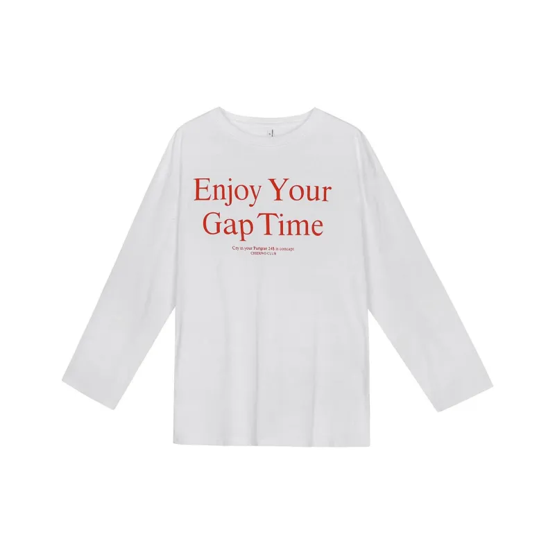 XINBANGBANG Drop Shoulder Sleeve T Shirt Women's White-0