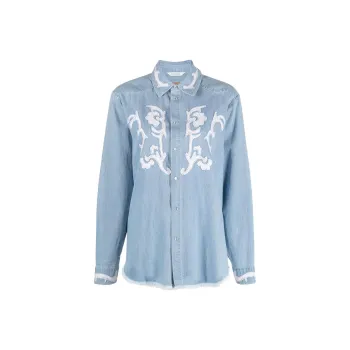 HOLZWEILER W. Hanger Western Appliquéd Denim Shirt