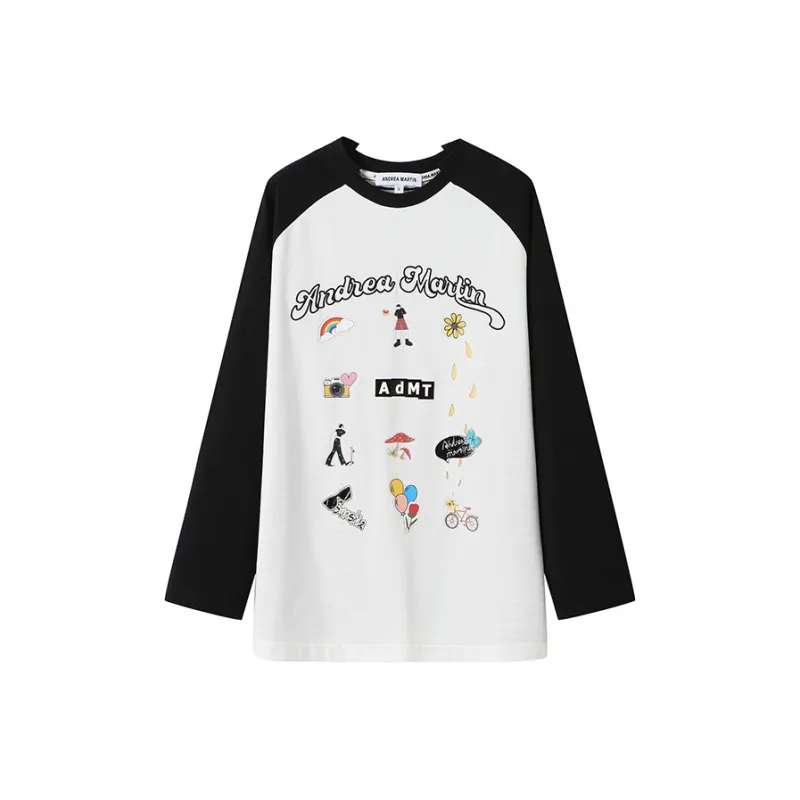 ANDREA MARTIN T Shirts Unisex Black/White-0
