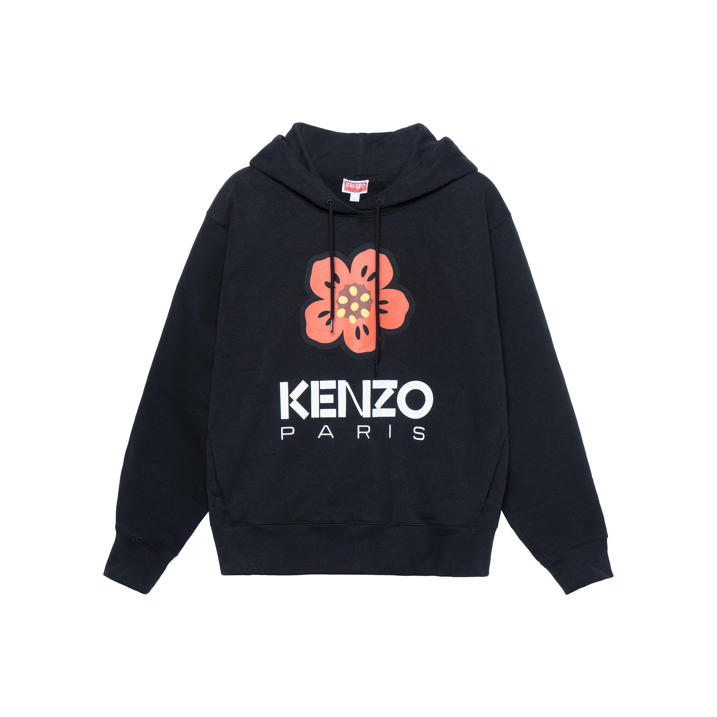 スウェット・トレーナー KENZO | KENZO ELEPHANT VARSITY JUNGLE SWEATSHIRT BLACK KENZO Elephant 'Varsity Jungle' embroidered sweatshirt