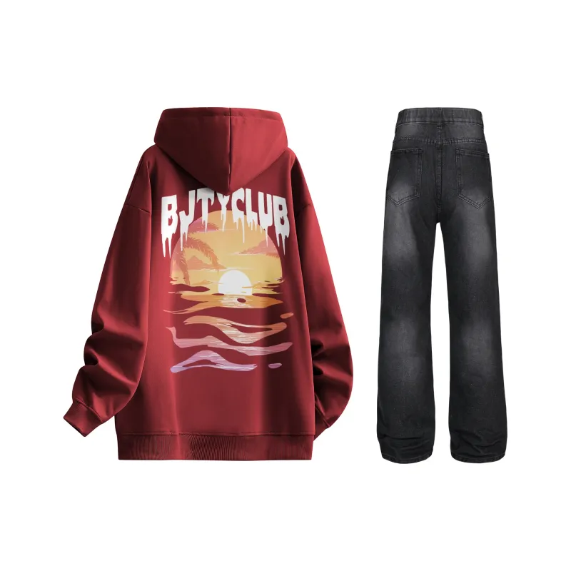 BJTY Sweatshirt Sets Unisex-12