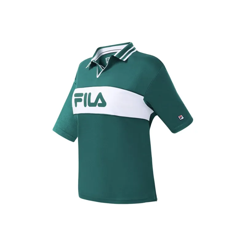 FILA Polo Shirt Women's Cat's Eye Stone Green-0