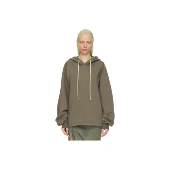 RICK OWENS Cape Sleeve Jumbo Cotton Hoodie