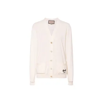 GUCCI Gg Intarsia Knit Cardigan