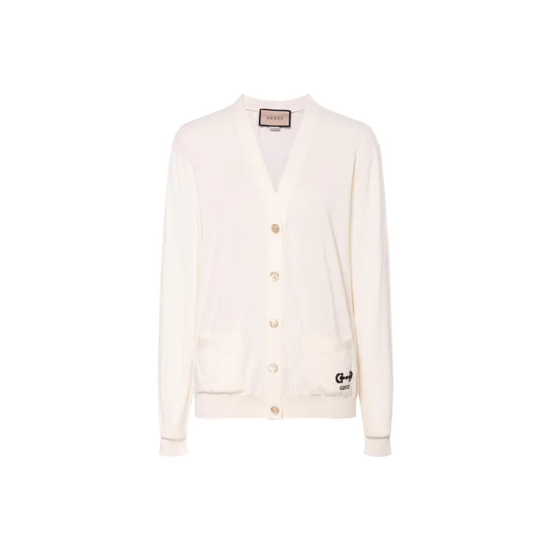 GUCCI Gg Intarsia Knit Cardigan-0