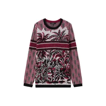 FINITY Knitwear Women's Red Jacquard