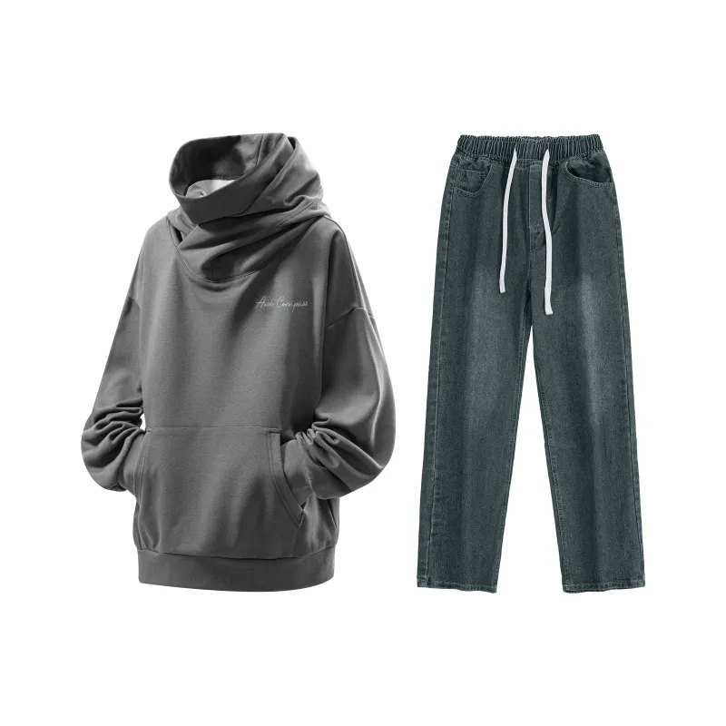 A.X.S.K Sweatshirt Sets Unisex-66