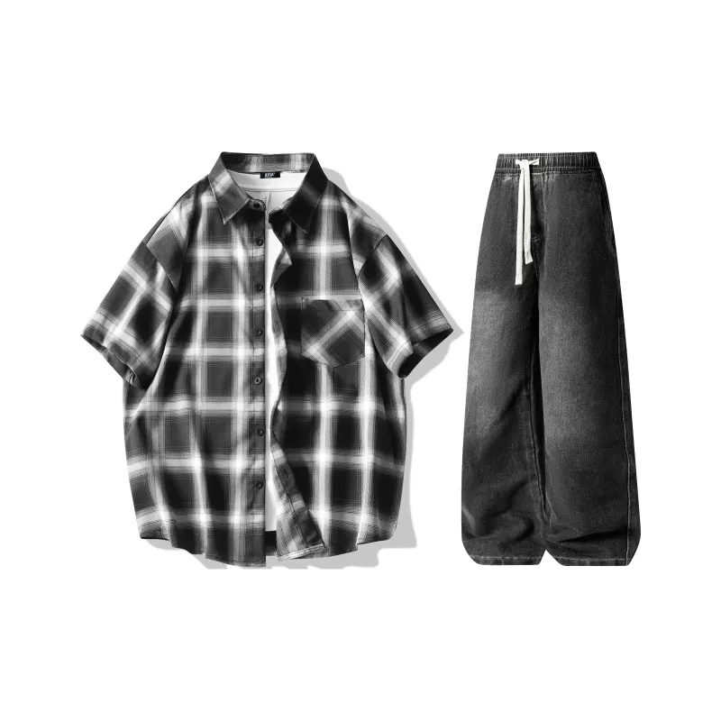 A.X.S.K Shirt Matching Set Unisex-0