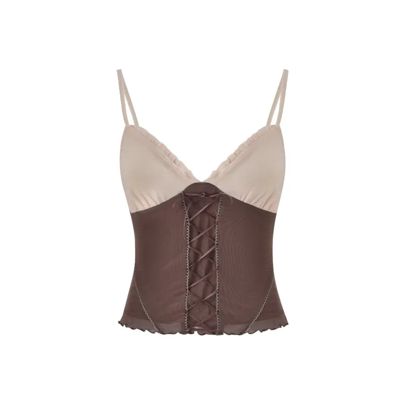 Tiger Mist ALTHEA TOP Camisole Women's Tan-0