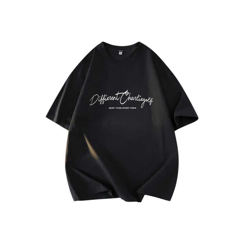 CHARLIE GOLF T Shirt Unisex Black-0