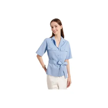 Hush Puppies Shirt Women's Ice Blue