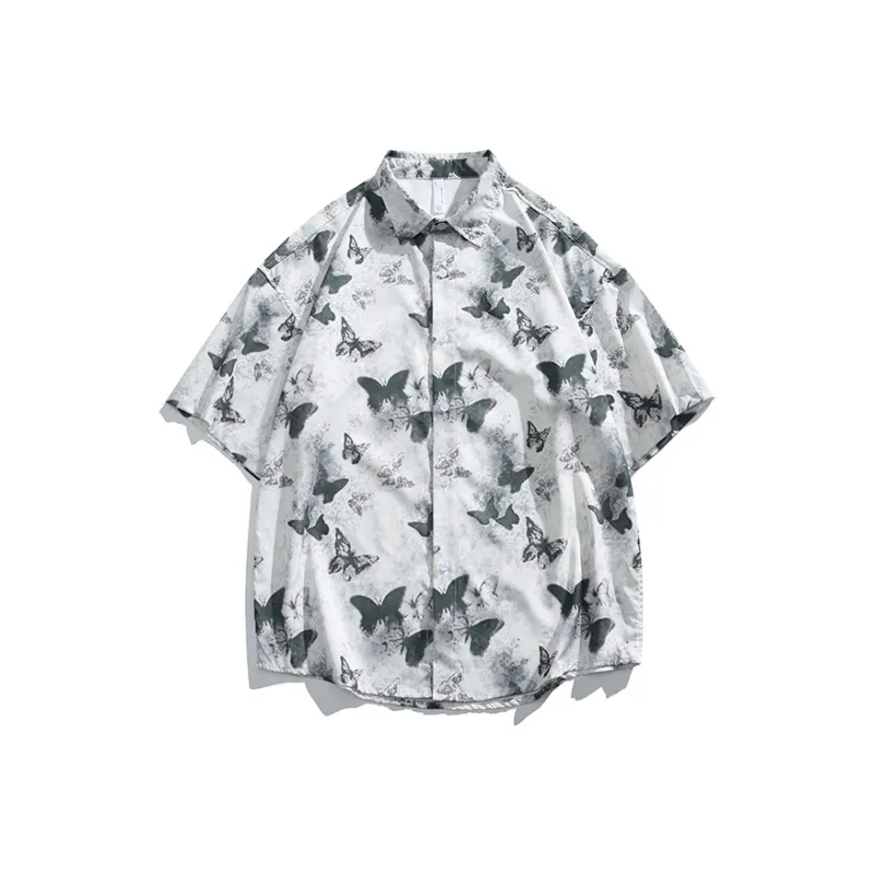 KRISTALIA Shirt Unisex Ink Wash Butterfly-0
