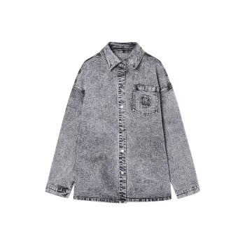 I'M ONE Shirts Women's Washed Denim Gray