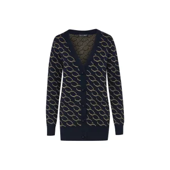 Oscar De La Renta Oscar Chain-link Long Cardigan