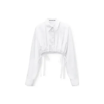Alexander Wang Rhinestone embellished Cropped Shirt