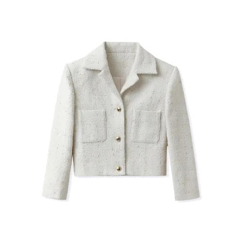 CHARM PICK Jackets Coats Women's White