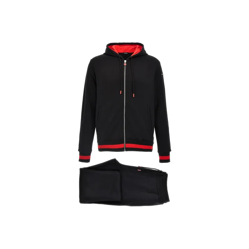 KITON Logo embroidered Hooded Tracksuit-0