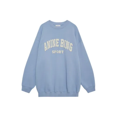 Anine Bing Embroidered logo Organic Cotton Sweatshirt