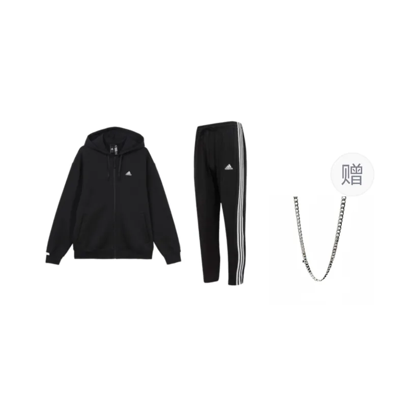 Adidas Sweatshirt Set Unisex Black-0