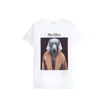 MaxMara Dog print Cotton T shirt