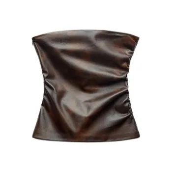 ZARA Strapless Top Women's Brown