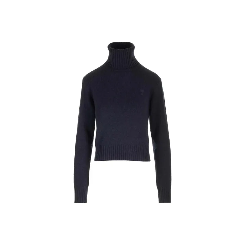 AMIPARIS Paris Ami De Coeur Turtleneck Knitted Jumper-0