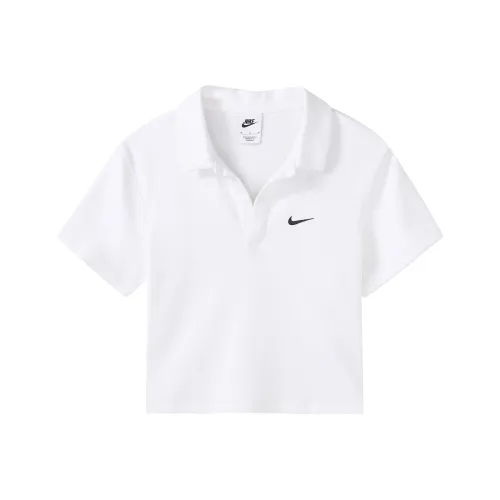 Nike Sportswear Essential Women's Short-Sleeve Polo Top White