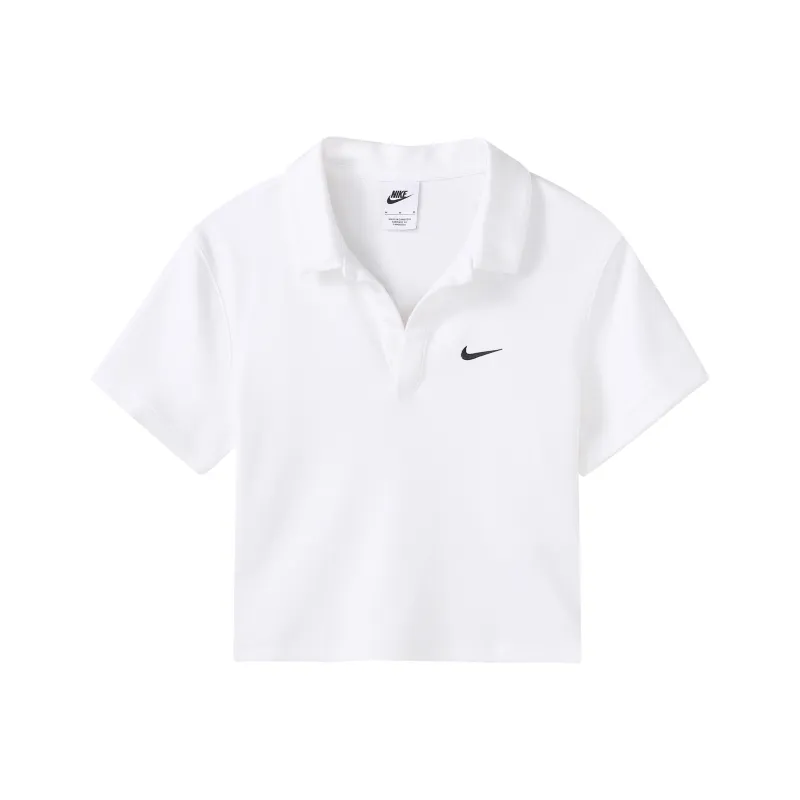 Nike Sportswear Essential Women's Short-Sleeve Polo Top White-0