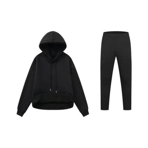 Sonic Cat Sweatshirt Set Unisex Black