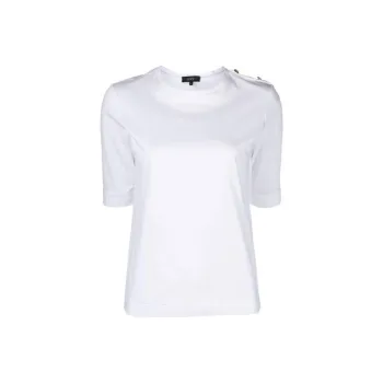 FAY Epaulettes detailed Piqué T shirt