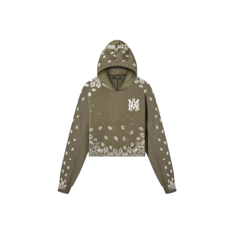 AMIRI Sweatshirts Women's Olive Green-0