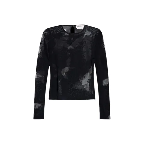 Alexander McQueen SS21 Long Sleeved Dresses Womens Black