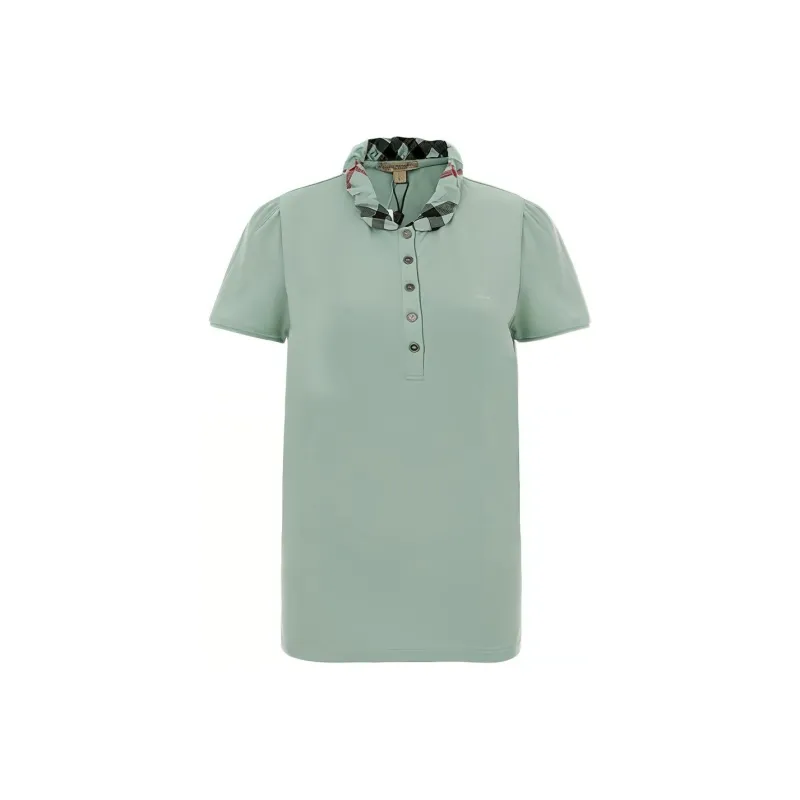 Burberry Polo Shirt Women's Mustard Green-0