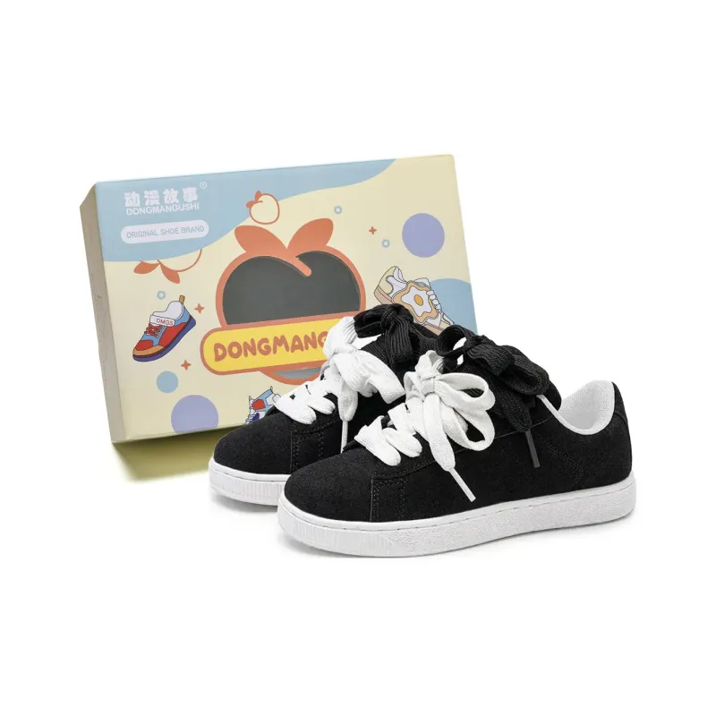 Anime Story Slip Resistant, Abrasion Resistant, Lightweight, Breathable Low Top Skateboard Shoes Unisex Navy Blue-5