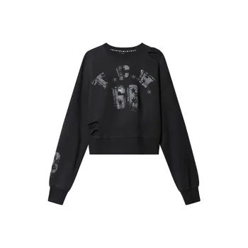 TCH Sweatshirts Women's Black With Silver Logo