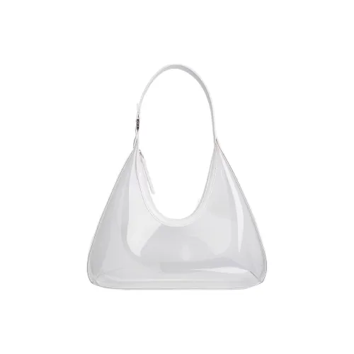 By Far PU Crescent Bag, Handbag, Shoulder Bag Large Size Women's White